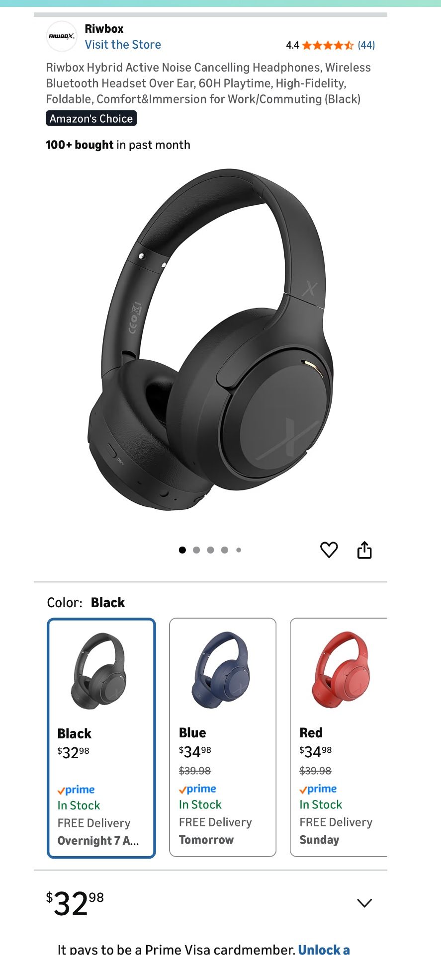 Hybrid Active Noise Cancelling Wireless Bluetooth Headphones - photo 3