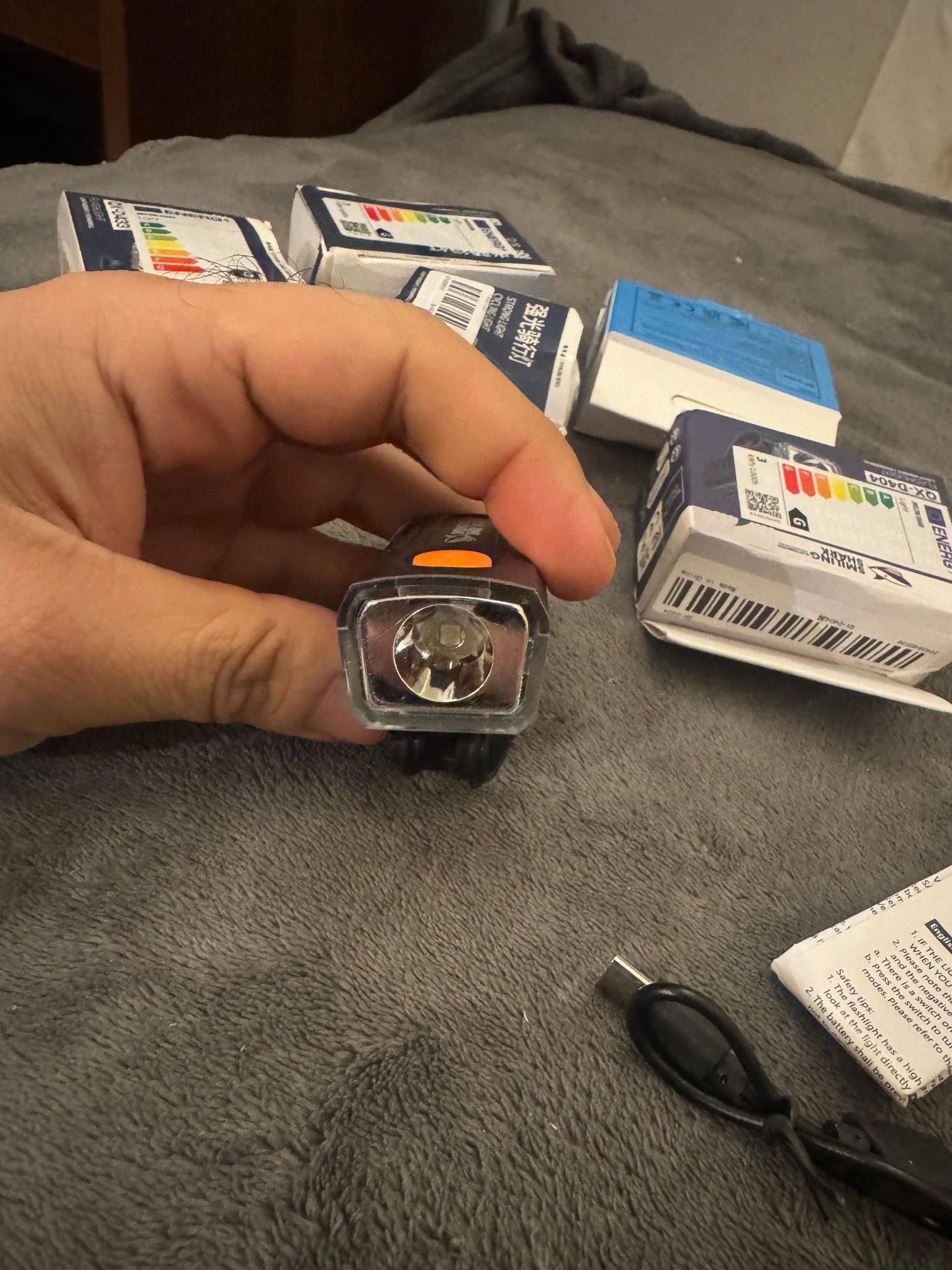 Bike Headlight Front Light Set, Rechargeable Bicycle Lights - photo 4