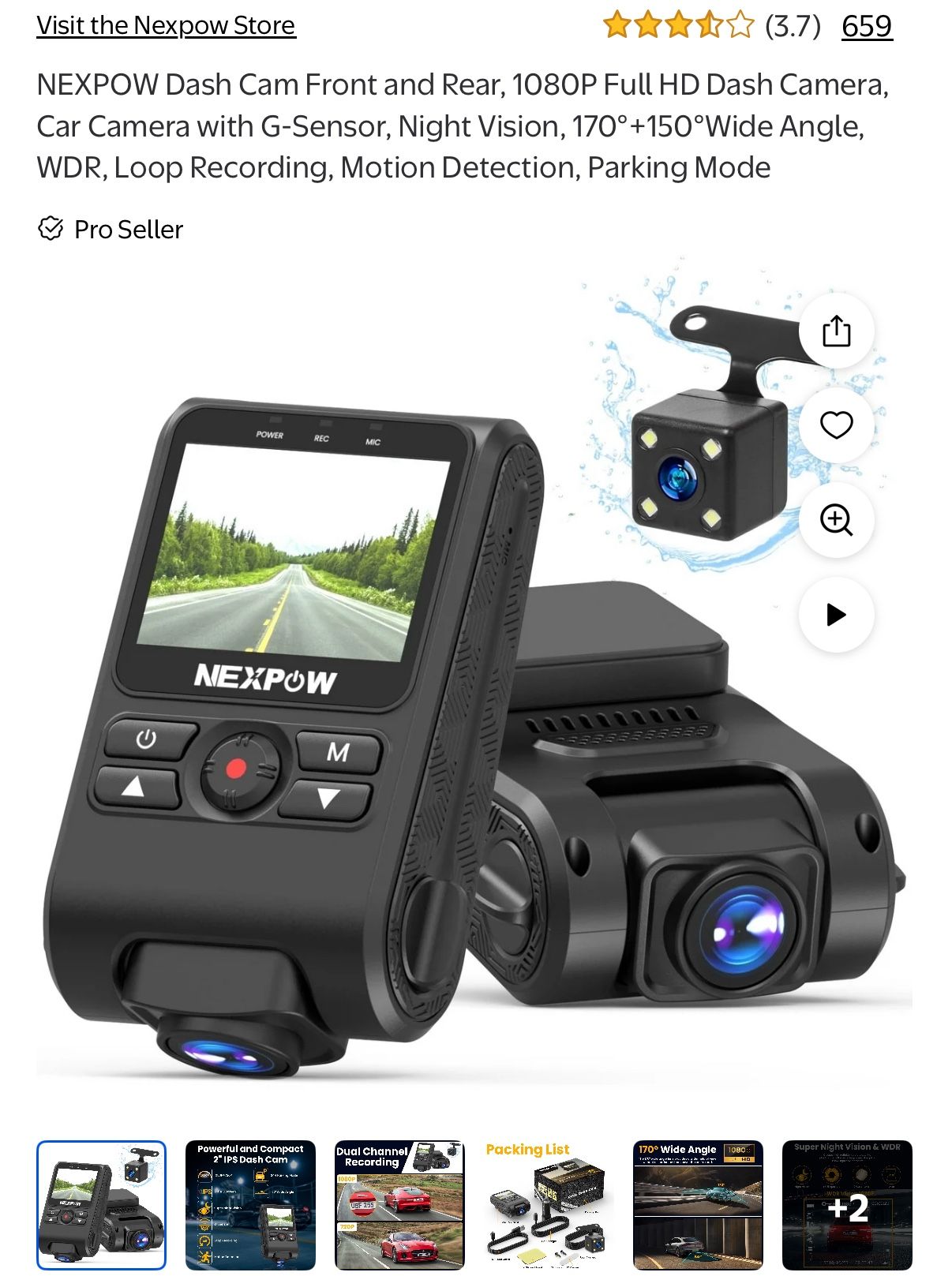 Dash Cam Front and Rear 1080P Full HD Car Camera - photo 5
