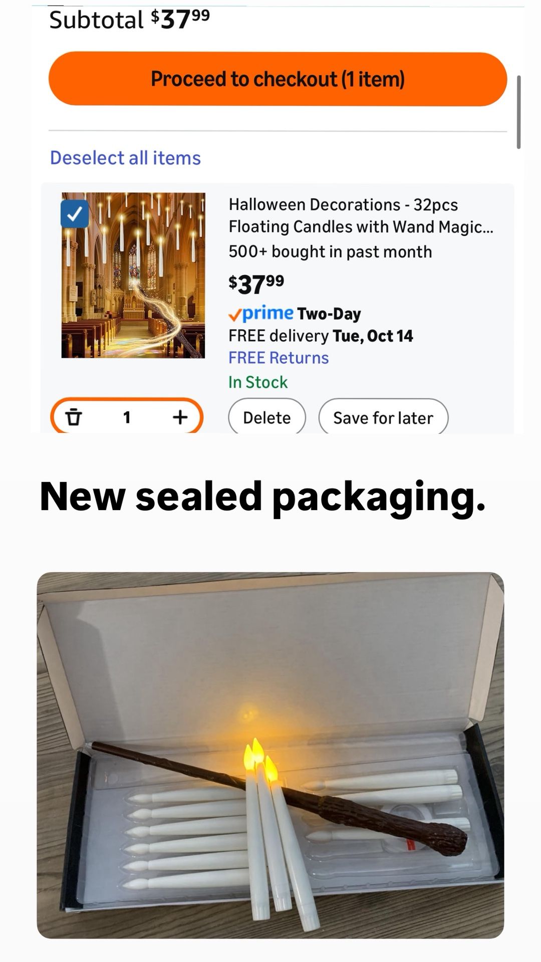 32pcs Floating LED Candles with Magic Wand - photo 2