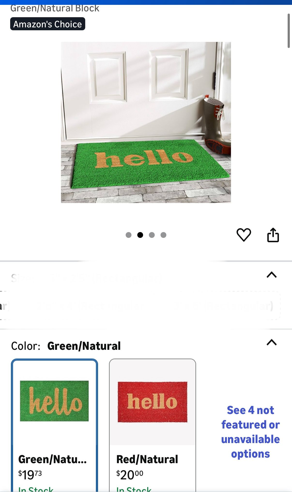 Fall Outdoor Door Mat 18"x30" - photo 4