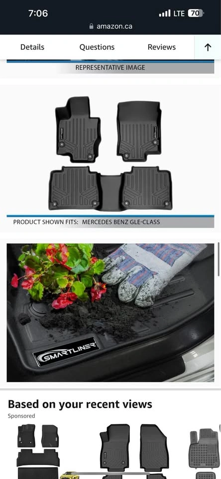 SMARTLINER 3D Floor Liner Set for 2019-23 Mercedes-Benz GLE