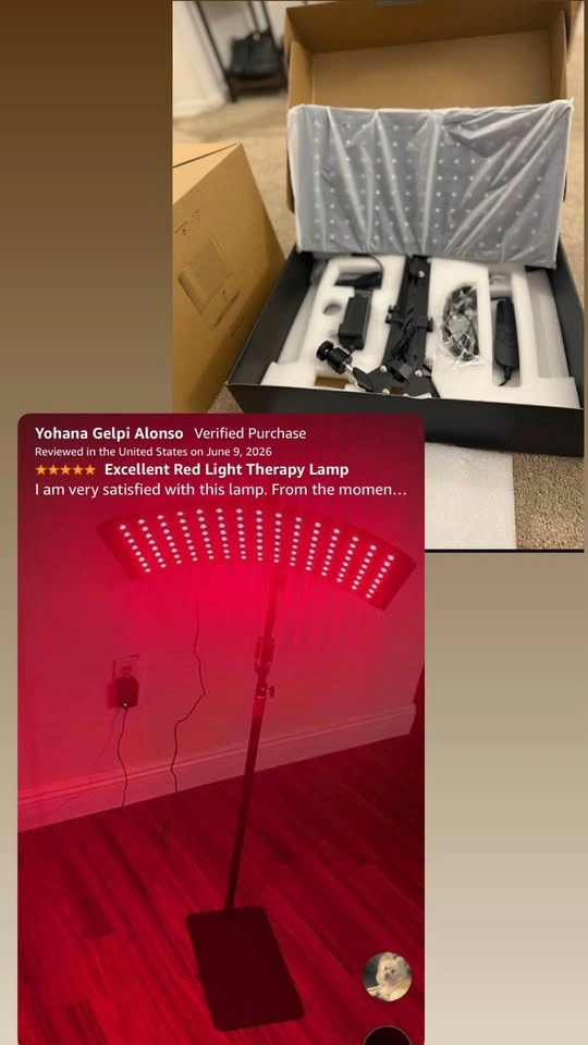 Red Light Therapy Lamp for Face and Body with Stand - photo 4