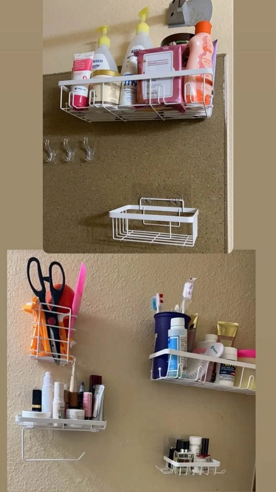 6pcs Stainless Steel Rustproof Shower Caddy - photo 3