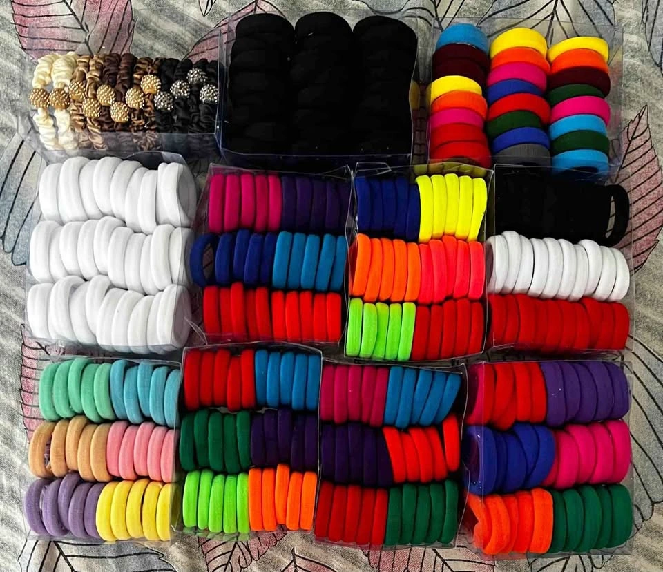 Bulk Assorted Colorful Hair Ties