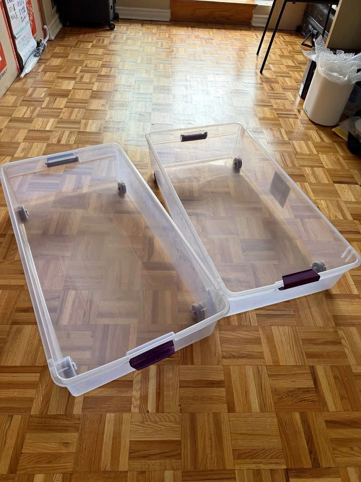 Sterilite ClearView Latch 60 Qt. Underbed Storage Box