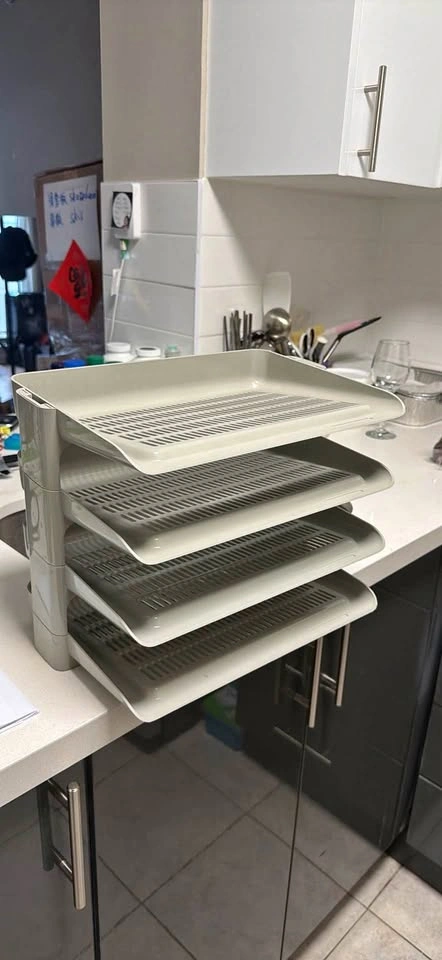 4-Tier Stackable Desk Tray