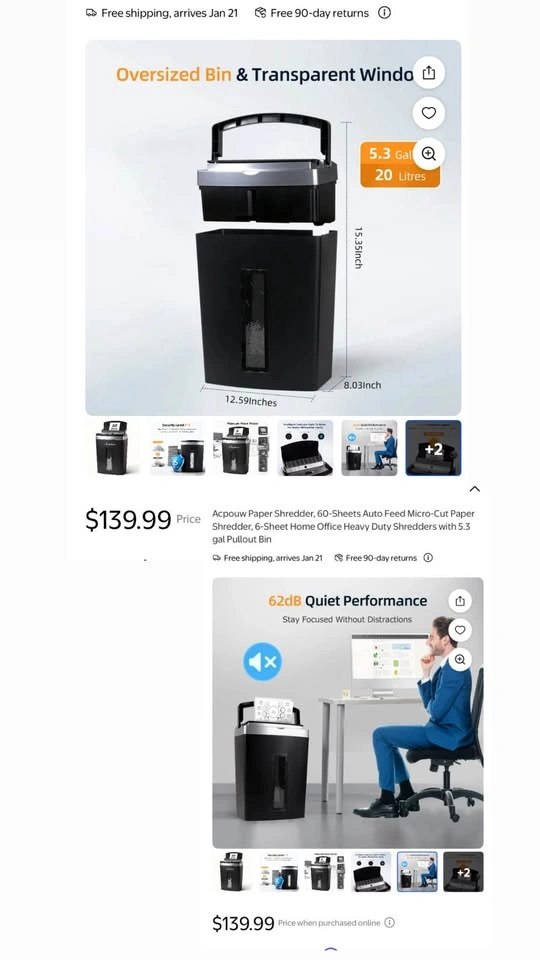 Paper Shredder Micro-Cut, 60-Sheet Auto Feed - photo 3