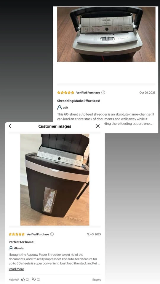 Paper Shredder Micro-Cut, 60-Sheet Auto Feed - photo 4