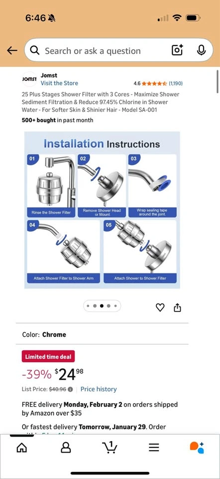 25-Stage Shower Filter with 3 Cores - photo 5