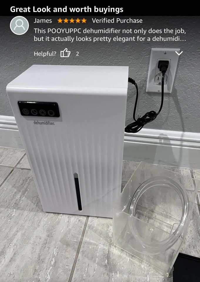 Dehumidifier for Home, 95 OZ Water Tank, 1000 sq.ft - photo 5