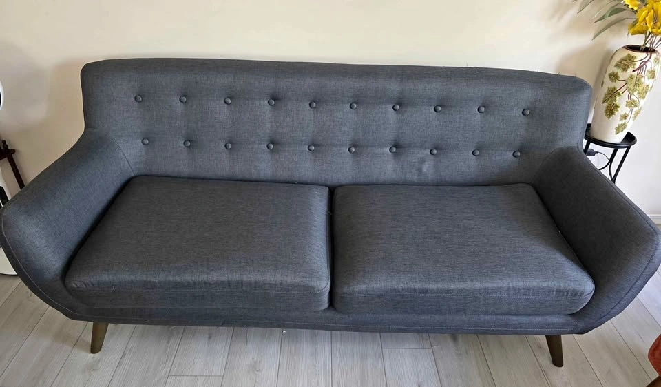 Mid-Century Modern Tufted Sofa