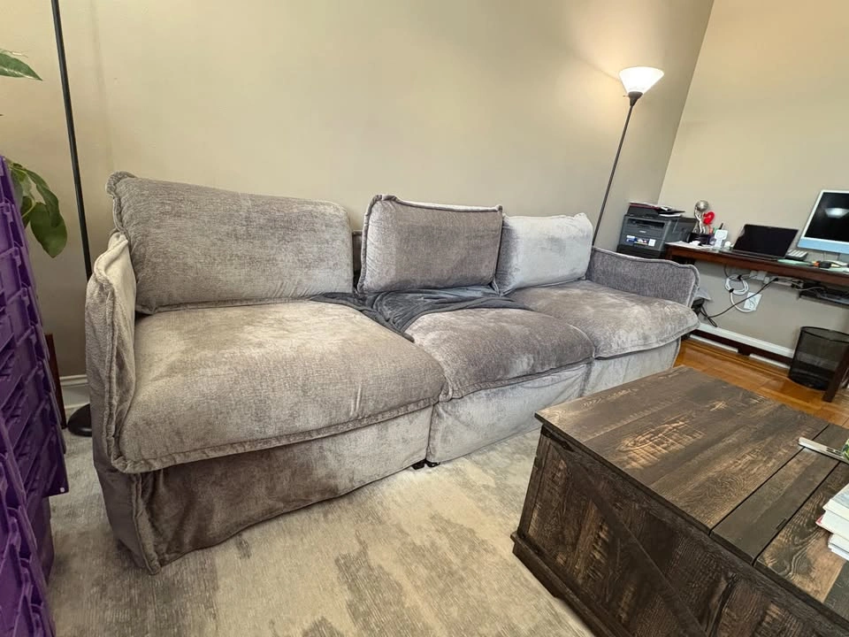 Anabei washable couch w/ extra slip cover - photo 3