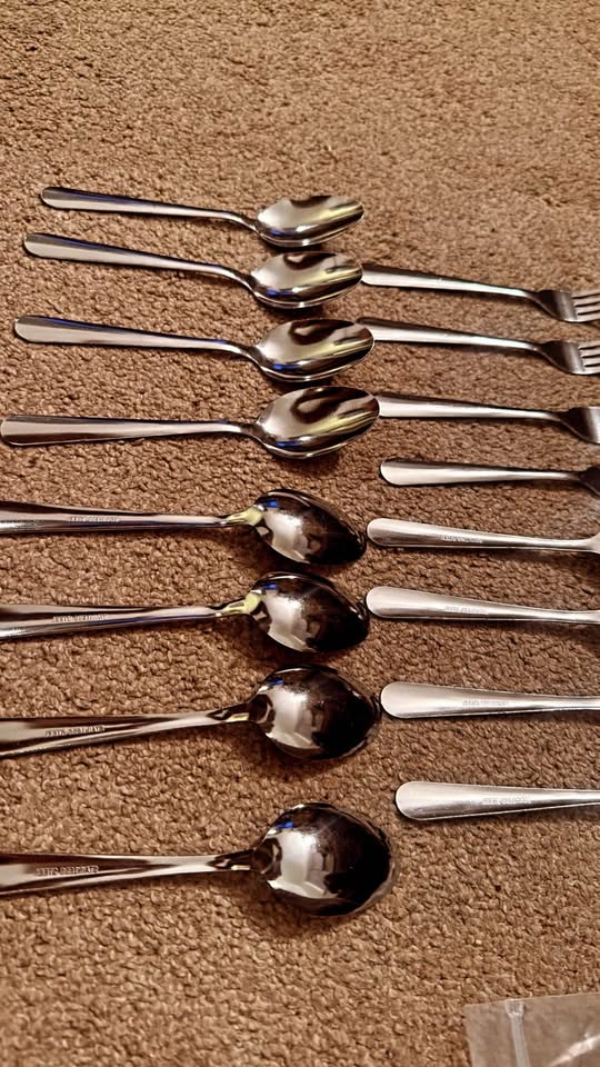 16-Piece Stainless Steel Forks and Spoons Set - photo 5