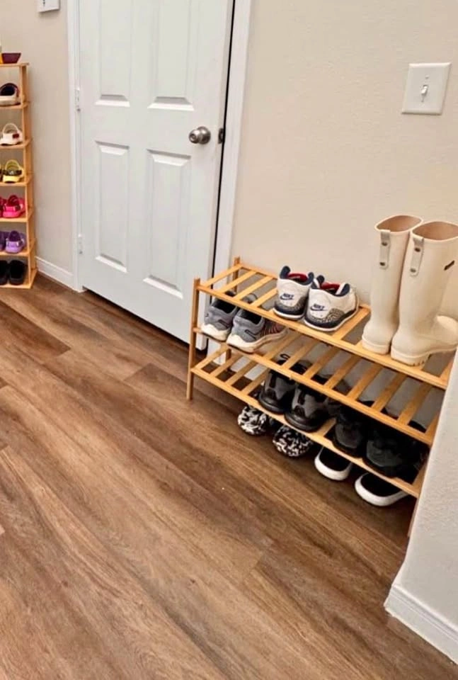 3-Tier Bamboo Shoe Rack Storage Organizer