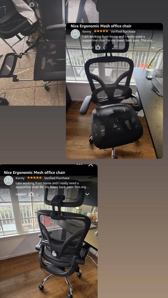 Ergonomic Office Chair with Footrest and Lumbar Support - photo 4