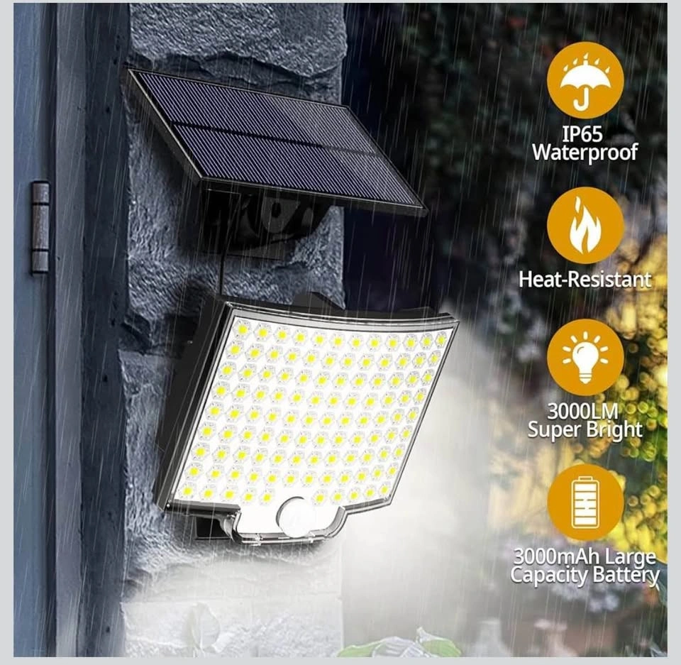 234 LED Outdoor Solar Light with Motion Sensor & Remote - photo 3
