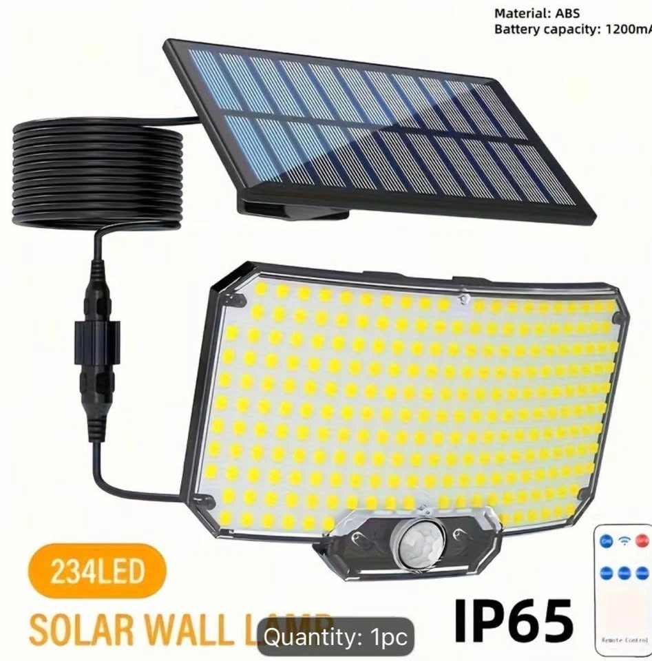 234 LED Outdoor Solar Light with Motion Sensor & Remote - photo 5
