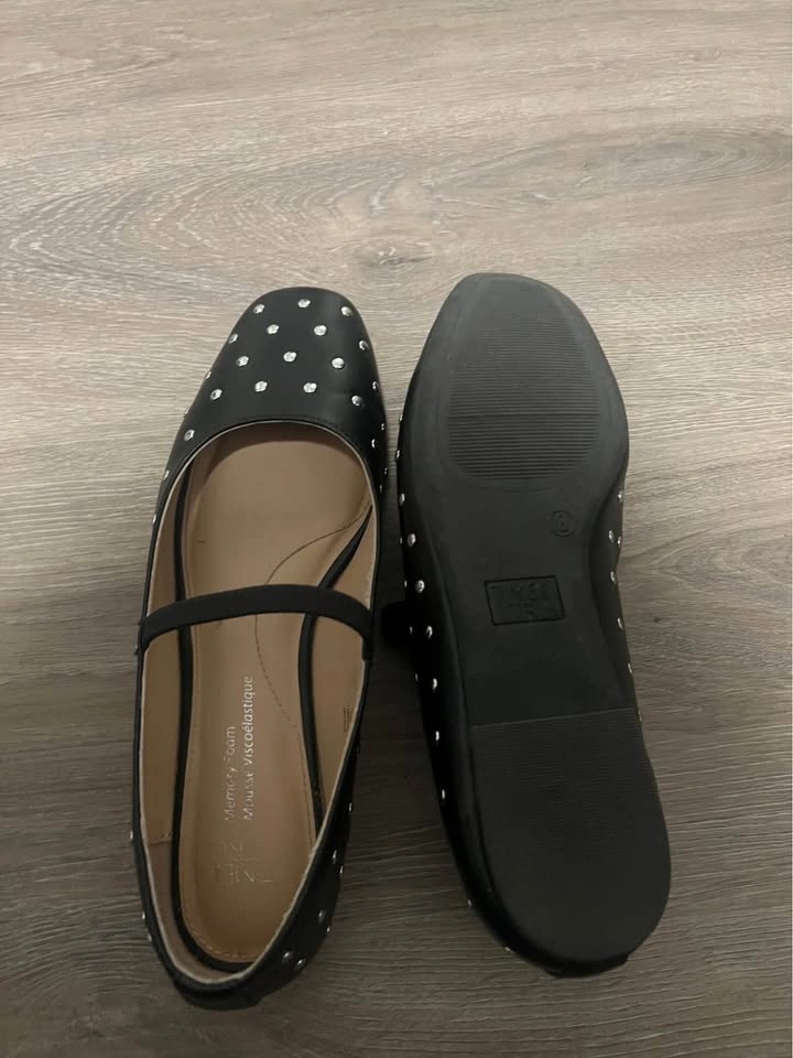 Pleather studded ballet flats - photo 3