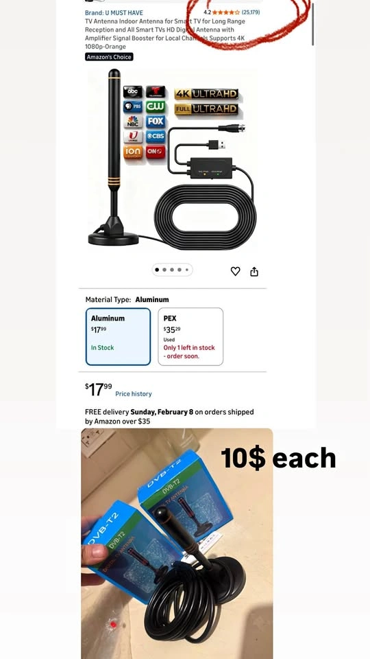 Digital Antenna for Smart TV Indoor, 2026 HD Antennas