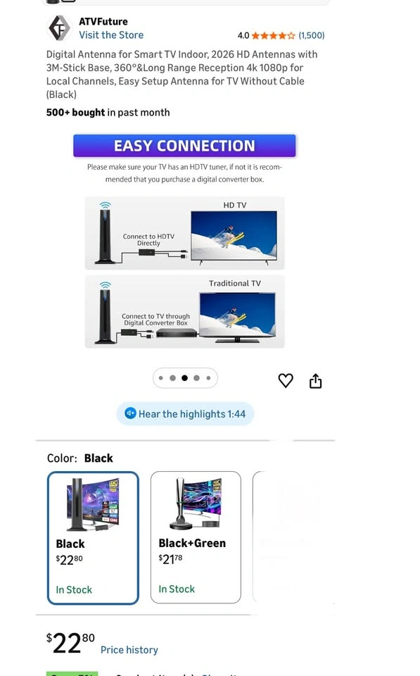 Digital Antenna for Smart TV Indoor, 2026 HD Antennas - photo 4
