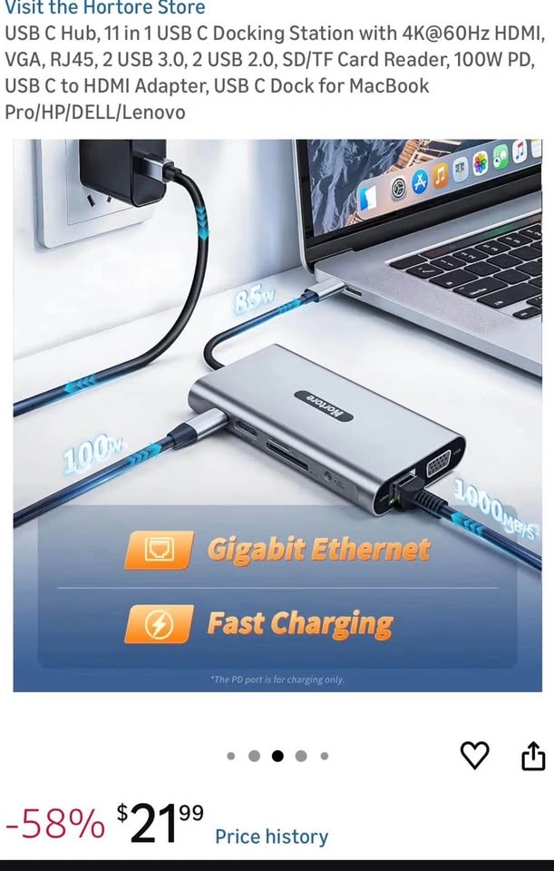 11-in-1 USB-C Docking Station with 4K HDMI, VGA, and PD - photo 5