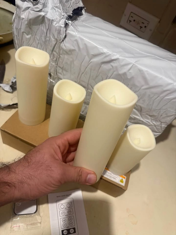 Four Vibrant LED Candle Lights with Remote Control - photo 3