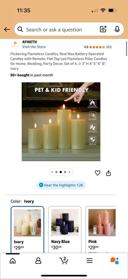 Four Vibrant LED Candle Lights with Remote Control - photo 4