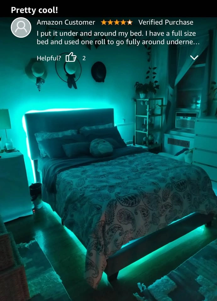 100 ft LED Lights for Bedroom Music Sync RGB Strip Lights - photo 3