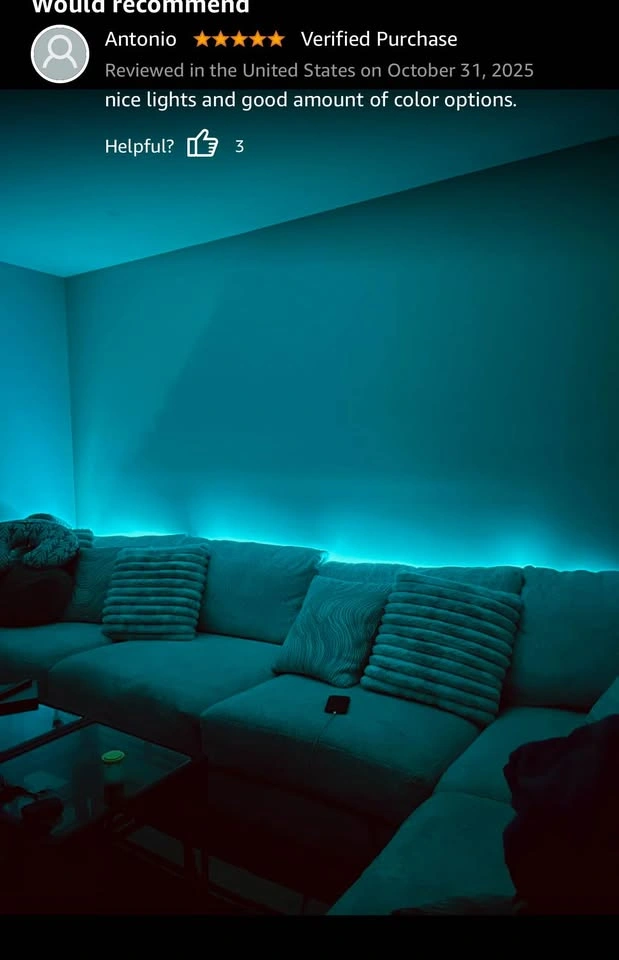 100 ft LED Lights for Bedroom Music Sync RGB Strip Lights - photo 4