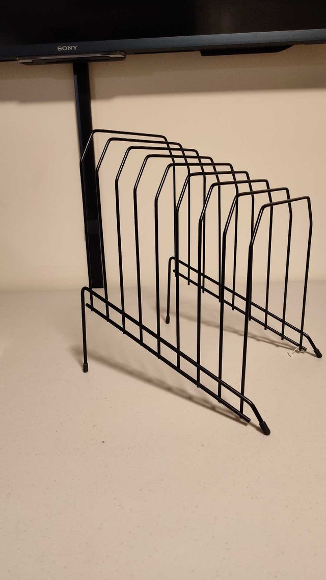 Black Wire File or Record Holder- slanted