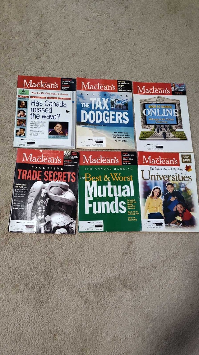 1999 Maclean's magazines - photo 4