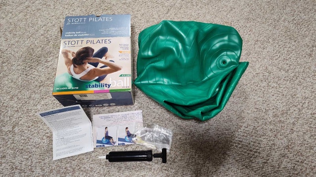 Stott Pilates Stability Ball in box with pump - photo 3