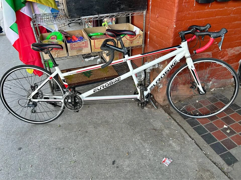 Lightweight EUROBIKE T2 Tandem Bike Shimano Claris