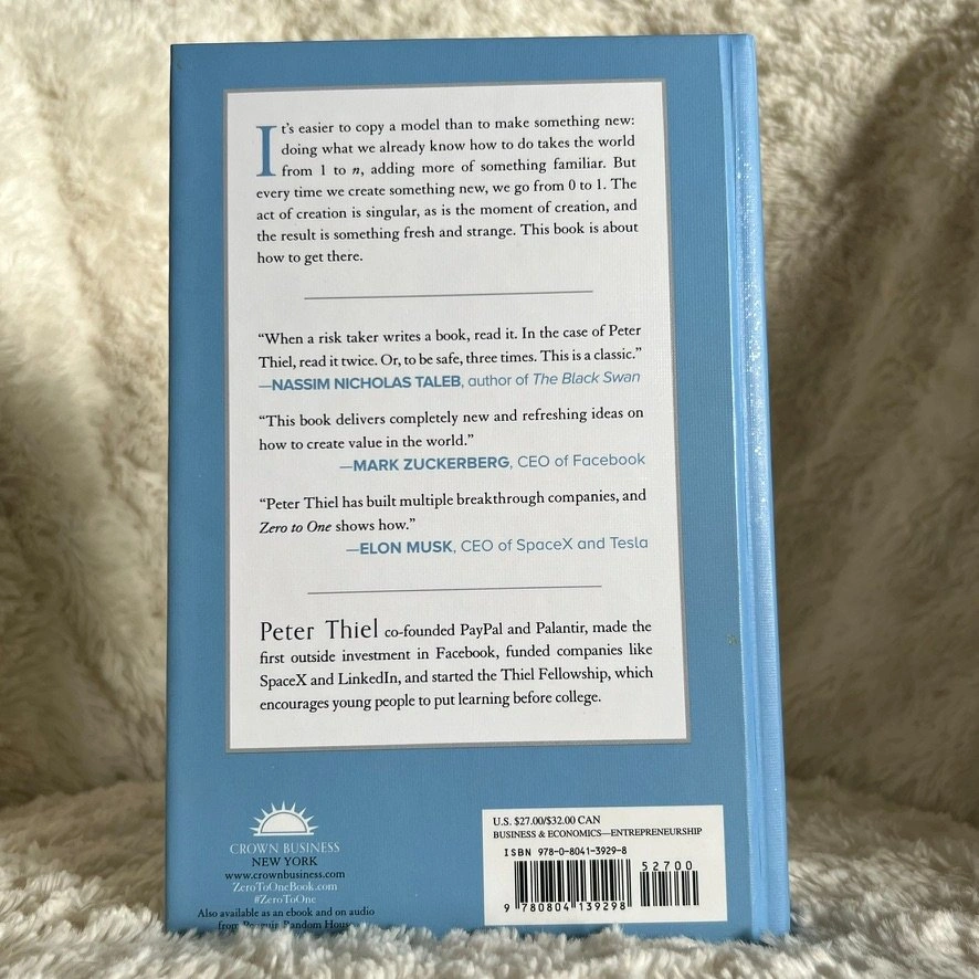 Zero to One by Peter Thiel with Blake Masters (Book) - photo 2