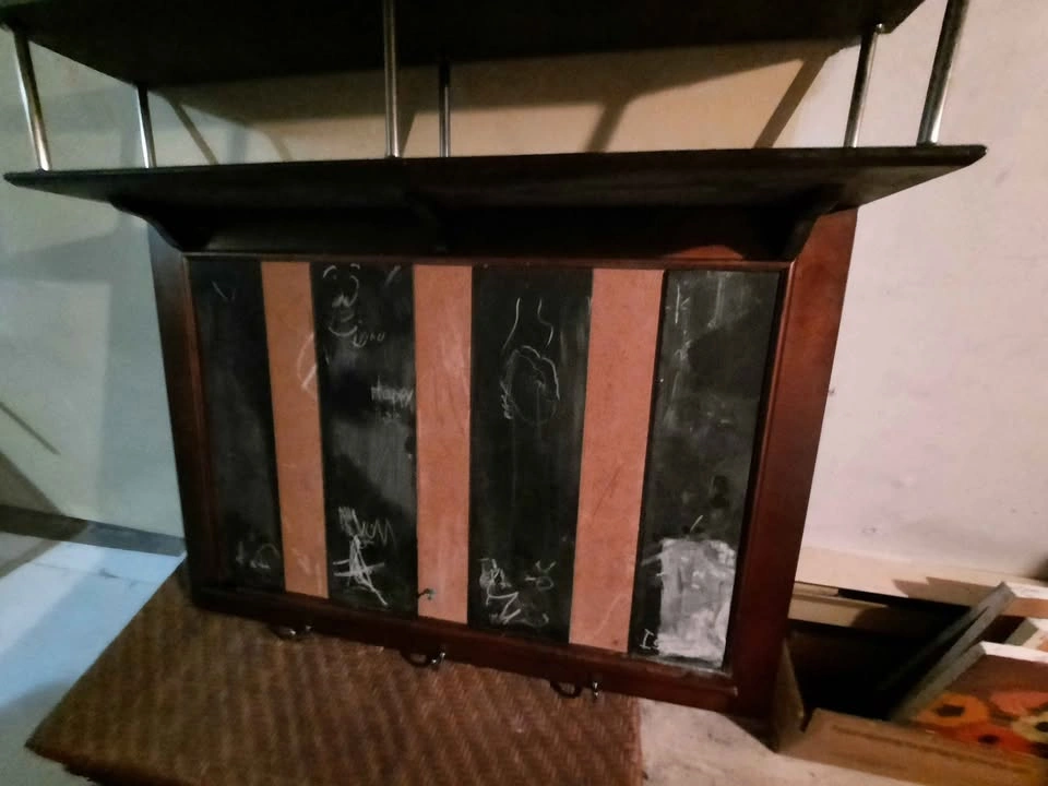 Bombay company Chalkboard/cork board with shelf