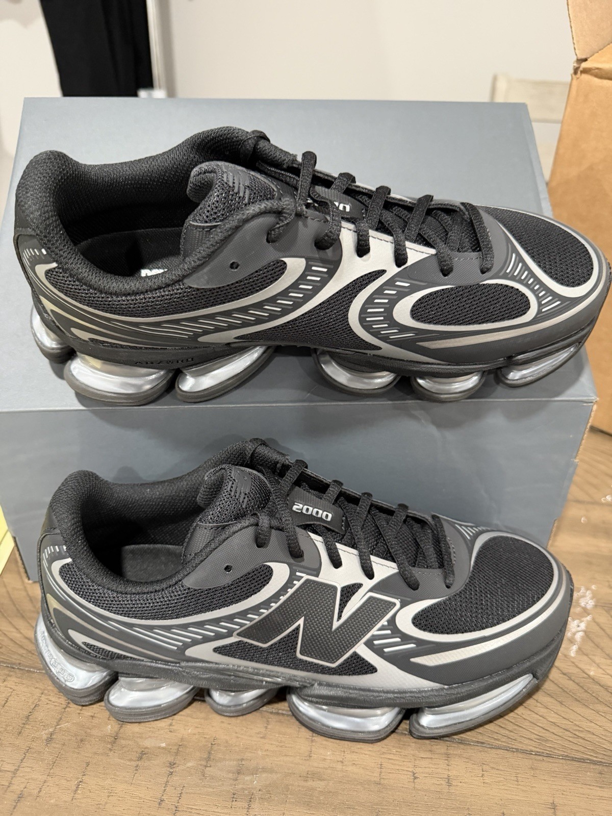 New Balance ABZORB 2000 Black/Gray Low Top Mesh Sneakers - photo 5