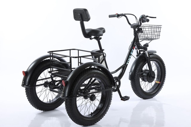 Brand new electric fat tire tricycle with basket - photo 3