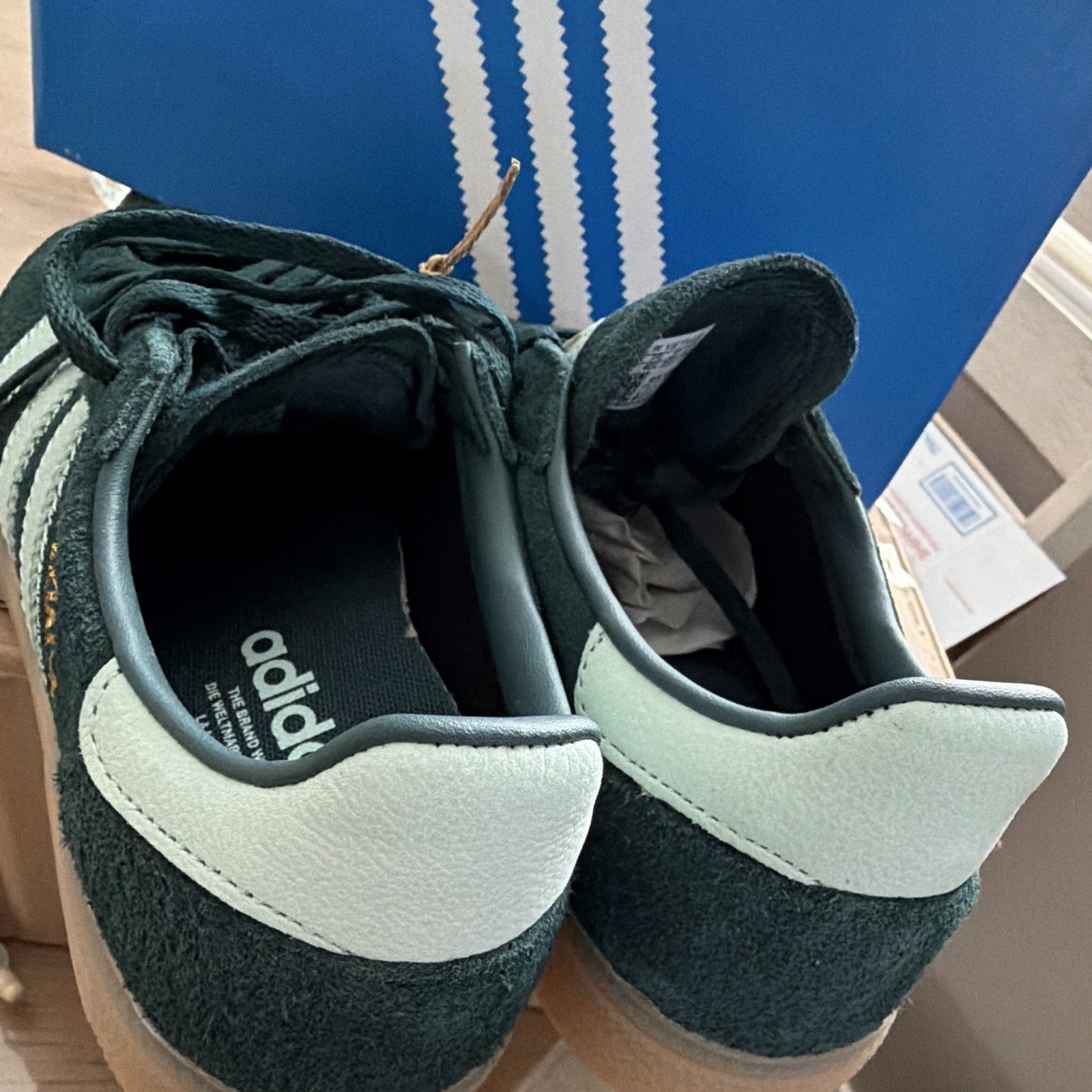 adidas Handball Spezial Aurora Ivy/Ash Green Suede - photo 3