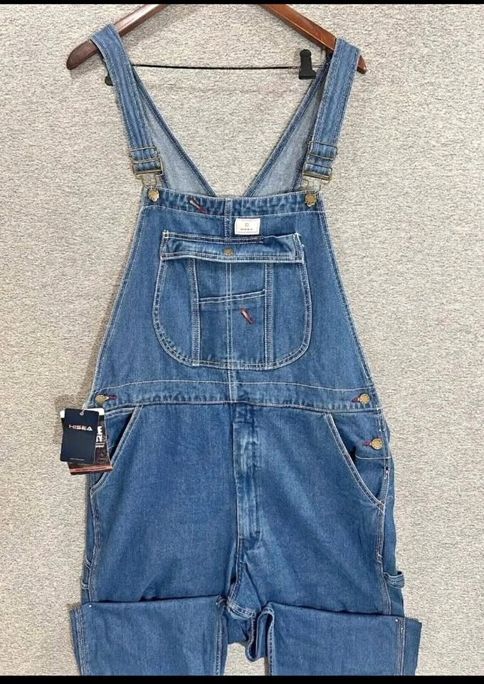 NWT HISEA Men’s Denim Carpenter Bib Overalls 38x32