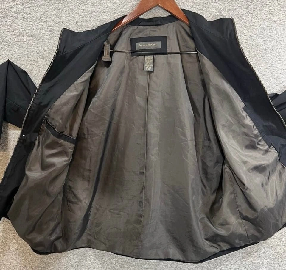 Banana Republic Men’s XL Black Lightweight Lined Jacket - photo 4