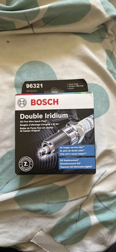 Bosch Double Iridium Spark Plugs 96321 YR7SII33X 4-pack