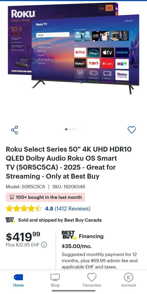 Roku 4K QLED TV (Read Description) - photo 2