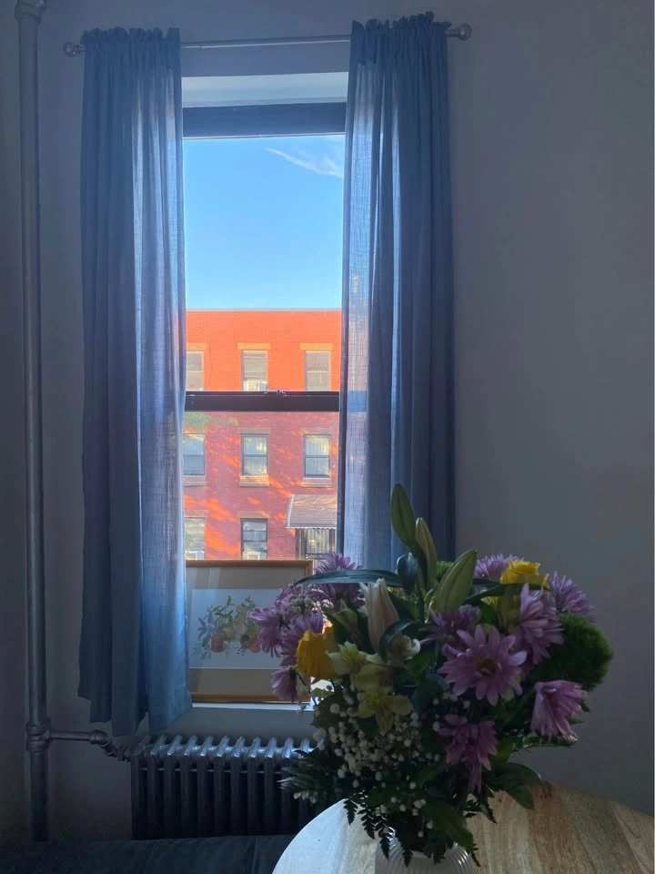 Blue Linen Curtains - photo 3