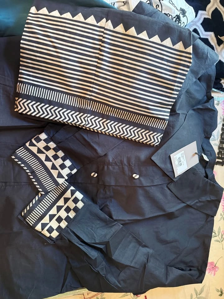 Black Patterned Co-ord Set - New With Tags - photo 2