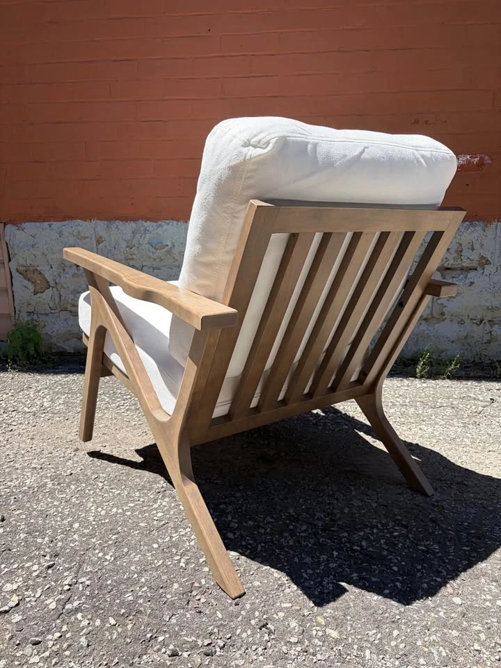 Mid-Century Modern Armchair and Ottoman Set - photo 2