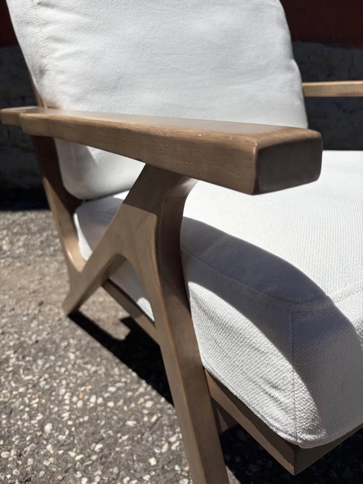 Mid-Century Modern Armchair and Ottoman Set - photo 4