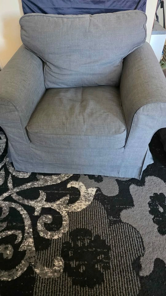 Sofa with footstool - photo 2
