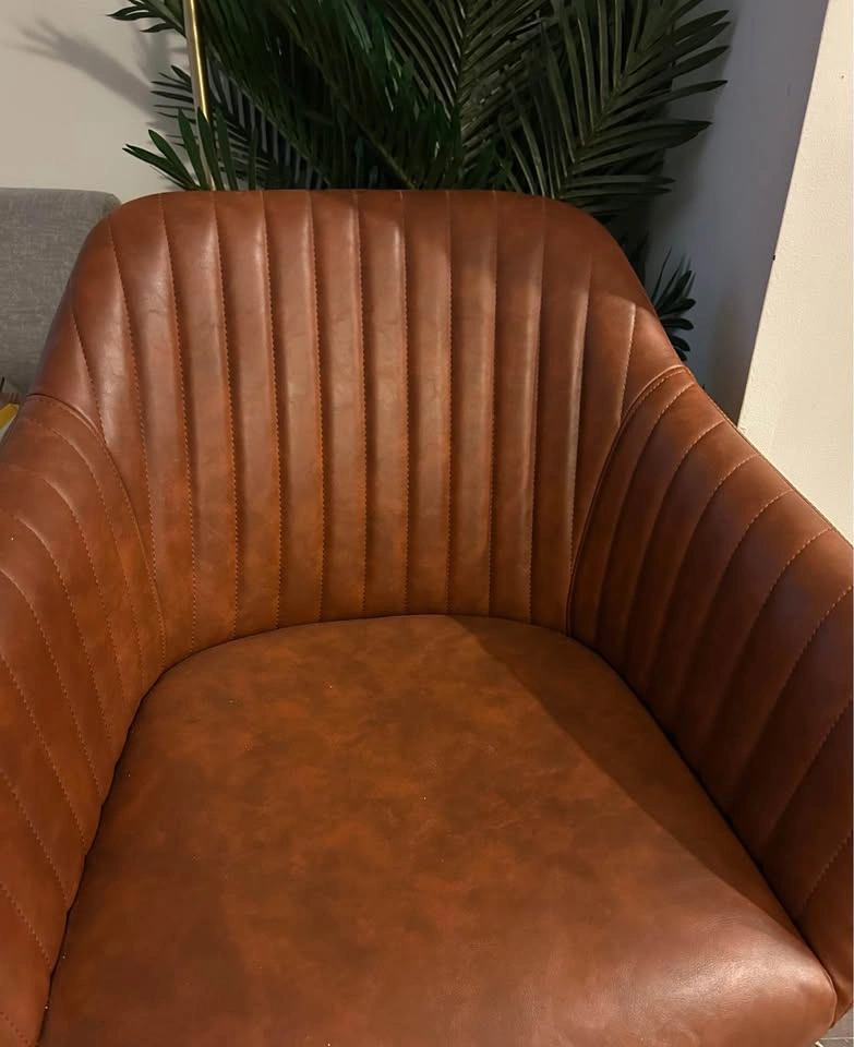 Executive office chair, rust/light brown, new condition - photo 2