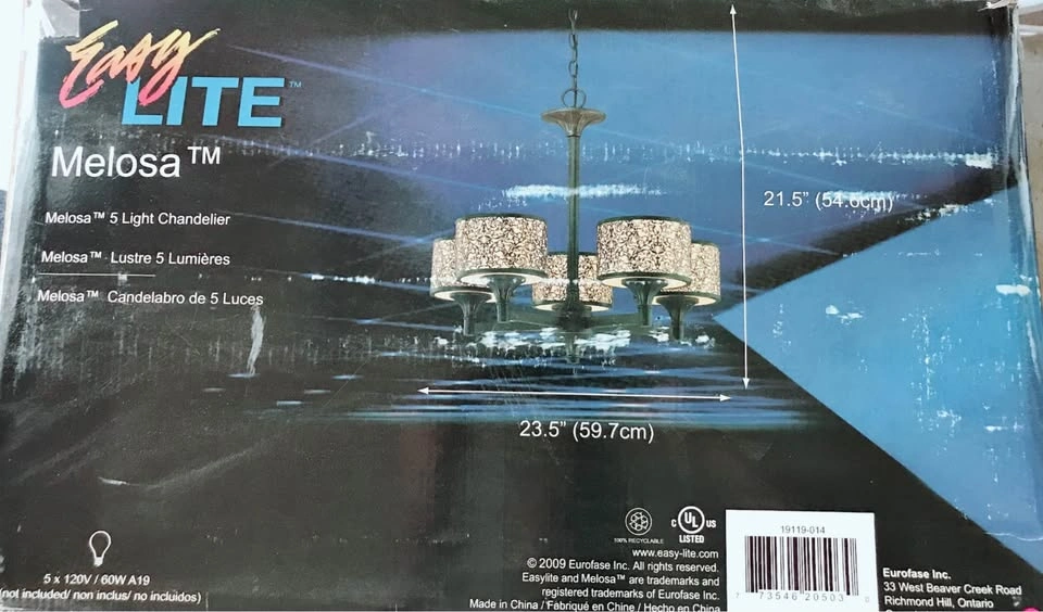 Easy Lite Melosa 5 Light Chandelier - photo 2